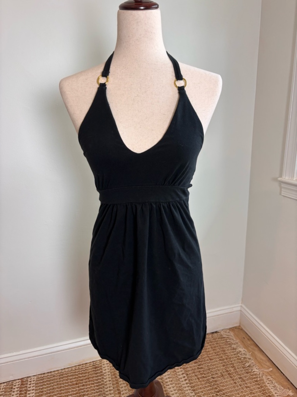 Victorias Secret Black Active Dress Built in Bralette Halter Dress